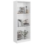 Estantería de 3 niveles madera blanco brillo 40x24x109 cm by vidaXL, Bookcases and shelves - Ref: Foro24-800834, Price: 42,40...