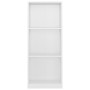 Estantería de 3 niveles madera blanco brillo 40x24x109 cm by vidaXL, Bookcases and shelves - Ref: Foro24-800834, Price: 42,40...