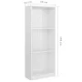 Estantería de 3 niveles madera blanco brillo 40x24x109 cm von vidaXL, Bücherregale und Regale - Ref: Foro24-800834, Preis: 34...