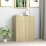 Aparador de madera contrachapada color roble Sonoma 60x30x75 cm de vidaXL, Aparadores - Ref: Foro24-800732, Precio: 58,18 €, ...