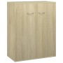 Aparador de madera contrachapada color roble Sonoma 60x30x75 cm de vidaXL, Aparadores - Ref: Foro24-800732, Precio: 58,48 €, ...