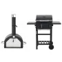 Horno para pizza y barbacoa al aire libre 3 en 1 negro de , Barbacoas - Ref: Foro24-3079733, Precio: 382,05 €, Descuento: %