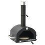 Horno para pizza y barbacoa al aire libre 3 en 1 negro de , Barbacoas - Ref: Foro24-3079733, Precio: 375,27 €, Descuento: %