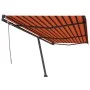 Orange and brown manual retractable foot awning 600x350 cm by , Awnings - Ref: Foro24-3069880, Price: 712,96 €, Discount: %