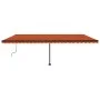 Orange and brown manual retractable foot awning 600x350 cm by , Awnings - Ref: Foro24-3069880, Price: 712,96 €, Discount: %