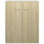 Aparador de madera contrachapada color roble Sonoma 60x30x75 cm de vidaXL, Aparadores - Ref: Foro24-800732, Precio: 58,48 €, ...