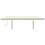 Manual retractable awning with cream poles 6x3 m by , Awnings - Ref: Foro24-3070202, Price: 630,72 €, Discount: %