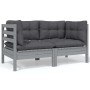 Gartenmöbel-Set 9-teilig und Kissen aus massivem Kiefernholz von , Gartensets - Ref: Foro24-3096168, Preis: 777,44 €, Rabatt: %