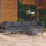 5-piece garden furniture set with solid pine wood cushions by , Garden sets - Ref: Foro24-3096156, Price: 404,02 €, Discount: %