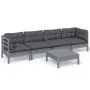 5-piece garden furniture set with solid pine wood cushions by , Garden sets - Ref: Foro24-3096156, Price: 404,02 €, Discount: %