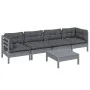 5-piece garden furniture set with solid pine wood cushions by , Garden sets - Ref: Foro24-3096156, Price: 404,02 €, Discount: %