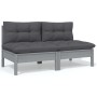 5-teiliges Gartenmöbel-Set mit Kissen aus massivem Kiefernholz von , Gartensets - Ref: Foro24-3096156, Preis: 392,42 €, Rabat...