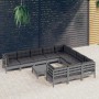 Gartenmöbel 11-teilig und Kissen aus grauem Kiefernholz von , Gartensets - Ref: Foro24-3097003, Preis: 897,06 €, Rabatt: %