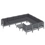 Garden furniture 11 pieces and gray pine wood cushions by , Garden sets - Ref: Foro24-3097003, Price: 897,06 €, Discount: %