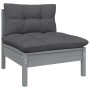 Gartenmöbel 11-teilig und Kissen aus grauem Kiefernholz von , Gartensets - Ref: Foro24-3097057, Preis: 897,06 €, Rabatt: %