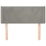 Cabecero de terciopelo gris claro 103x16x78/88 cm de , Cabeceros y pies de cama - Ref: Foro24-3118530, Precio: 45,22 €, Descu...