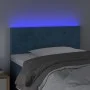 Dark blue velvet LED headboard 80x5x78/88 cm by , Headboards and footboards - Ref: Foro24-3121366, Price: 36,61 €, Discount: %