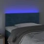 LED-Kopfteil aus blauem Samt, 100 x 5 x 78/88 cm von , Kopf- und Fußteile - Ref: Foro24-3121798, Preis: 48,18 €, Rabatt: %