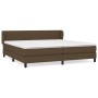 Boxspringbett mit dunkelbrauner Stoffmatratze 200x200 cm von , Betten und Lattenroste - Ref: Foro24-3126432, Preis: 598,89 €,...
