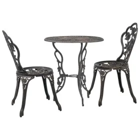 Garten-Bistrotisch und Stühle 3-teilig aus Aluminiumguss von vidaXL, Gartensets - Ref: Foro24-47858, Preis: 203,95 €, Rabatt: %