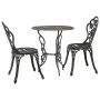 Mesa y sillas bistró de jardín 3 piezas aluminio fundido de vidaXL, Conjuntos de jardín - Ref: Foro24-47858, Precio: 175,51 €...