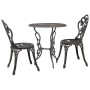 Mesa y sillas bistró de jardín 3 piezas aluminio fundido de vidaXL, Conjuntos de jardín - Ref: Foro24-47858, Precio: 178,62 €...