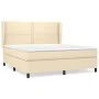 Box spring bed with cream fabric mattress 180x200 cm by , Beds and slatted bases - Ref: Foro24-3127906, Price: 614,16 €, Disc...