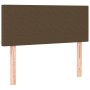 Cama box spring con colchón tela marrón oscuro 80x200 cm de , Camas y somieres - Ref: Foro24-3129508, Precio: 310,92 €, Descu...