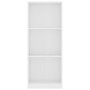 3-stufiges Regal aus weißem Holzwerkstoff, 40 x 24 x 109 cm von vidaXL, Bücherregale und Regale - Ref: Foro24-800828, Preis: ...