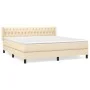 Boxspringbett mit cremefarbener Stoffmatratze 180x200 cm von , Betten und Lattenroste - Ref: Foro24-3129974, Preis: 567,83 €,...