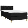 Box spring bed with black fabric mattress 100x200 cm by , Beds and slatted bases - Ref: Foro24-3130491, Price: 306,36 €, Disc...