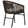 Garden table and chairs set 3 pieces and brown PE rattan cushions by vidaXL, Garden sets - Ref: Foro24-48139, Price: 240,73 €...