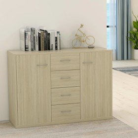 Sideboard aus Sonoma-Eichensperrholz, 60 x 30 x 70 cm von vidaXL, Sideboards - Ref: Foro24-800687, Preis: 98,23 €, Rabatt: %