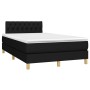 Boxspringbett mit LED-Matratze Stoff schwarz 120x200 cm von , Betten und Lattenroste - Ref: Foro24-3133943, Preis: 381,09 €, ...