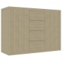 Aparador de madera contrachapada color roble Sonoma 60x30x70 cm de vidaXL, Aparadores - Ref: Foro24-800687, Precio: 101,80 €,...
