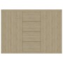 Aparador de madera contrachapada color roble Sonoma 60x30x70 cm de vidaXL, Aparadores - Ref: Foro24-800687, Precio: 101,80 €,...