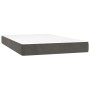 Boxspringbett mit Matratze und dunkelgrauem LED-Samt 120x200 cm von , Betten und Lattenroste - Ref: Foro24-3134454, Preis: 36...