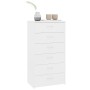 Sideboard mit 6 Schubladen aus weißem Sperrholz 50x34x96 cm von vidaXL, Sideboards - Ref: Foro24-800666, Preis: 108,04 €, Rab...