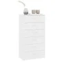Sideboard with 6 drawers white plywood 50x34x96 cm by vidaXL, Sideboards - Ref: Foro24-800666, Price: 107,70 €, Discount: %