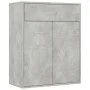 Aparador de madera contrachapada gris hormigón 60x30x75 cm de vidaXL, Aparadores - Ref: Foro24-800715, Precio: 59,31 €, Descu...