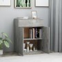 Aparador de madera contrachapada gris hormigón 60x30x75 cm de vidaXL, Aparadores - Ref: Foro24-800715, Precio: 60,23 €, Descu...