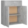 Aparador de madera contrachapada gris hormigón 60x30x75 cm de vidaXL, Aparadores - Ref: Foro24-800715, Precio: 59,31 €, Descu...
