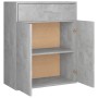 Aparador de madera contrachapada gris hormigón 60x30x75 cm de vidaXL, Aparadores - Ref: Foro24-800715, Precio: 60,23 €, Descu...
