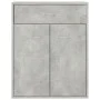 Aparador de madera contrachapada gris hormigón 60x30x75 cm de vidaXL, Aparadores - Ref: Foro24-800715, Precio: 59,31 €, Descu...