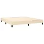 Box spring bed with cream fabric mattress 180x200 cm by , Beds and slatted bases - Ref: Foro24-3140238, Price: 551,32 €, Disc...