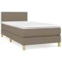 Box spring bed with taupe gray fabric mattress 80x200 cm by , Beds and slatted bases - Ref: Foro24-3140493, Price: 286,07 €, ...
