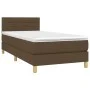 Box spring bed with dark brown fabric mattress 80x200 cm by , Beds and slatted bases - Ref: Foro24-3140652, Price: 274,19 €, ...