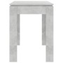 Esstisch aus grauem Beton-Verbundholz 120x60x76 cm. von vidaXL, Küchen- und Esstische - Ref: Foro24-800760, Preis: 86,59 €, R...