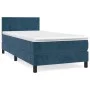 Boxspringbett mit dunkelblauer Samtmatratze 100x200 cm von , Betten und Lattenroste - Ref: Foro24-3141171, Preis: 299,22 €, R...