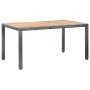 7-teiliges Garten-Esszimmerset und Kissen synthetisches Rattangrau von vidaXL, Gartensets - Ref: Foro24-46021, Preis: 610,00 ...